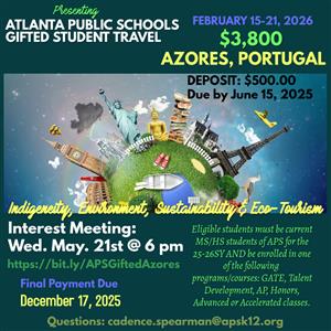 Azores Interest Meeting Flyer